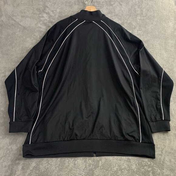 Nike Track Jacket Men Size 3XL Gray Label Full Zip Y2K Black Athletic Workout - Picture 9 of 11